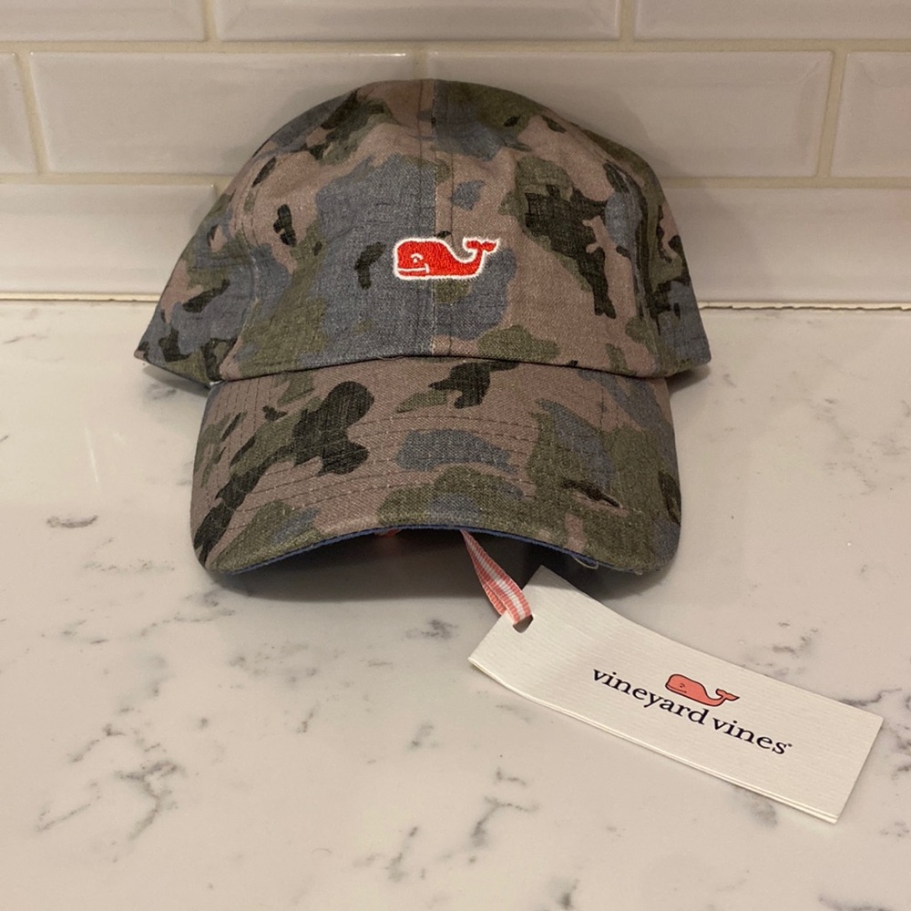 Vineyard Vines Womens Camo Baseball Hat NWT